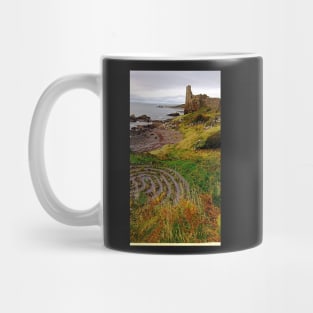 Dunure Castle and Labyrinth, Scotland Mug